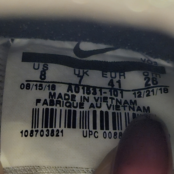 Nike Air Force 1 Utility White Strap Closure Mn 8 | Wmn #AO1531-101 - Picture 11 of 11